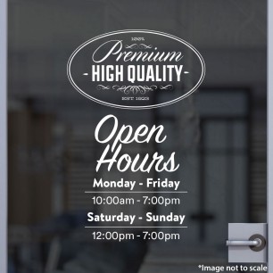 Open Hours With Logo Style 55